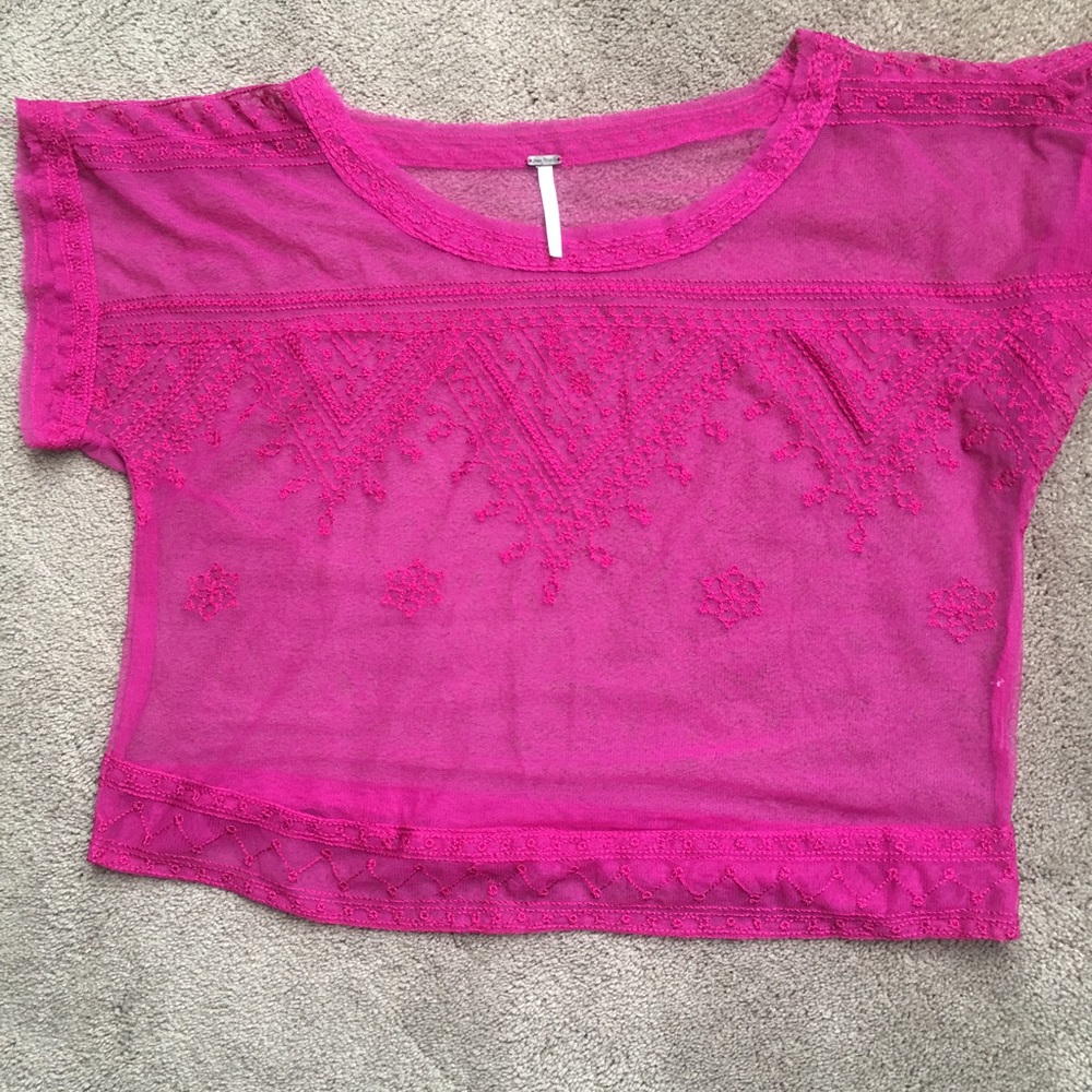 Free People Sheer Crop top